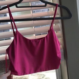 Super down neon crop top